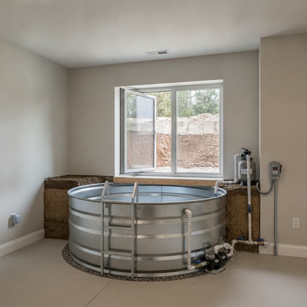 Minimum egress window size for a basement bedroom?